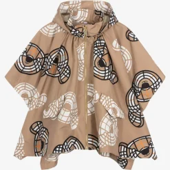 Burberry Girls Beige Thomas Bear Cape New