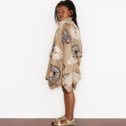 Burberry Girls Beige Thomas Bear Cape New