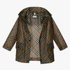 Burberry Girls Beige Vintage Check Raincoat Best