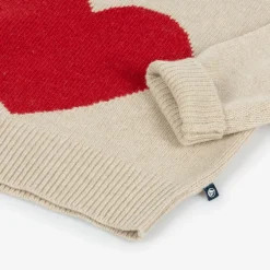 Petit Bateau Girls Beige Wool Knit Sweater Hot