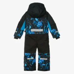 Deux par Deux Girls Black & Blue Storm Snowsuit Set Best