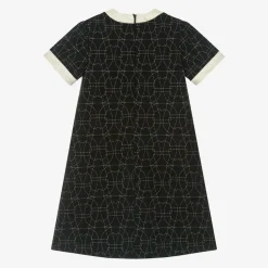 AIGNER Girls Black & Gold Cotton Dress Online