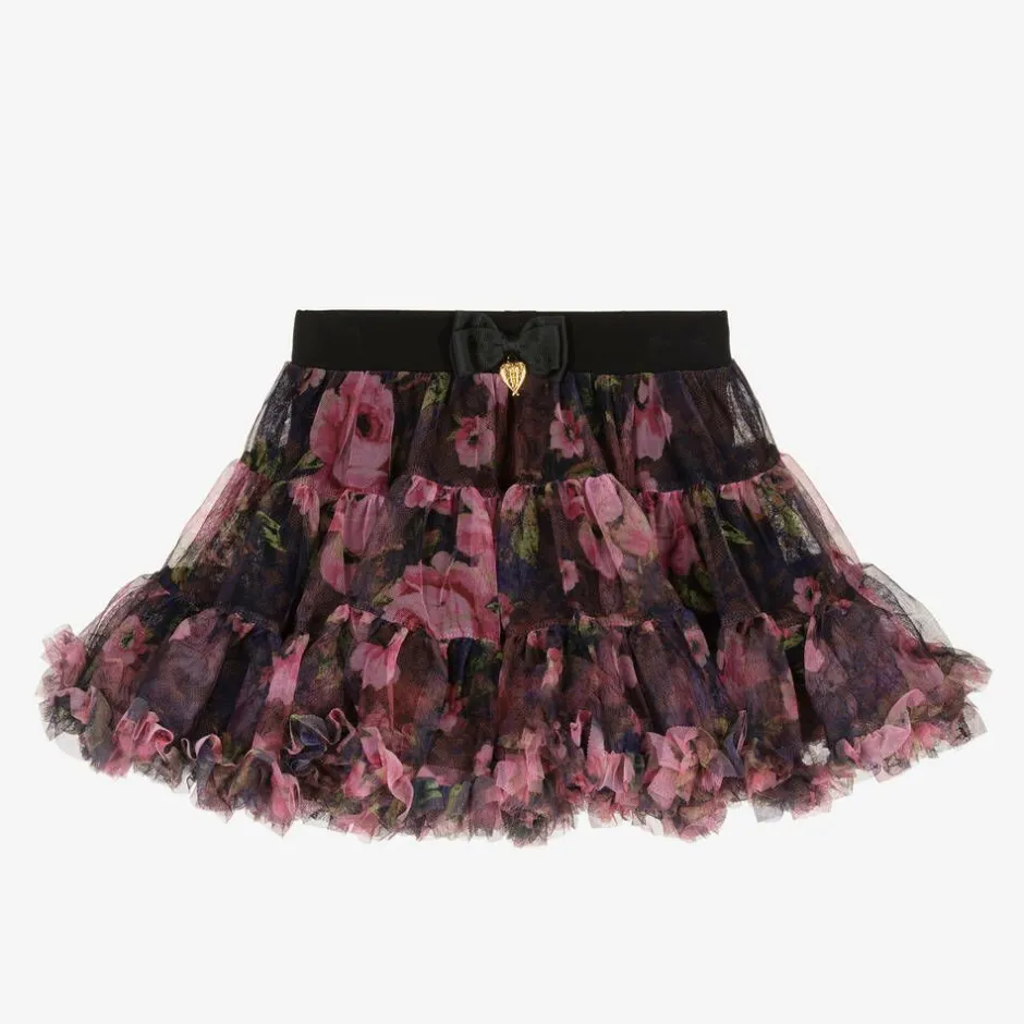 Angels Face Girls & Pink Rose Tulle Tutu Skirt Black Sale