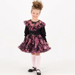 Angels Face Girls & Pink Rose Tulle Tutu Skirt Black Sale
