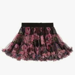 Angels Face Girls & Pink Rose Tulle Tutu Skirt Black Sale