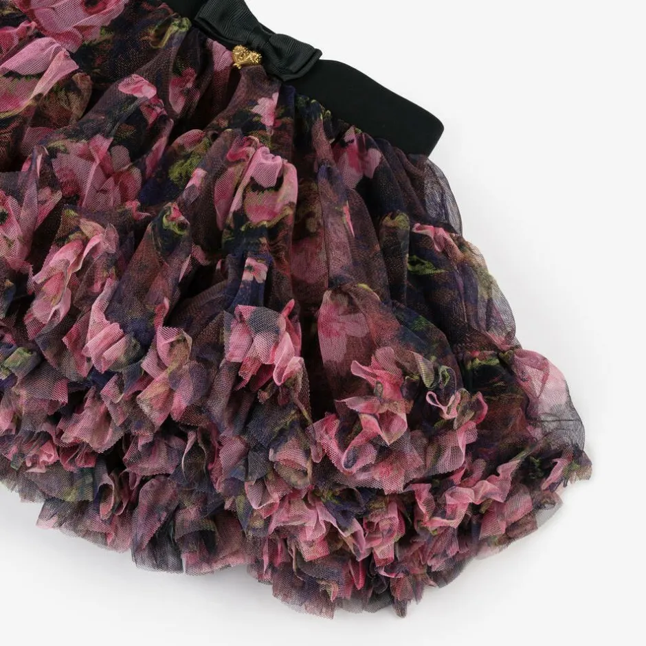 Angels Face Girls & Pink Rose Tulle Tutu Skirt Black Sale