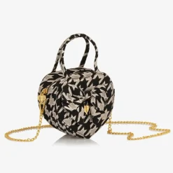 Angels Face Girls Black & Silver Houndstooth Bag (15cm) Black/Silver Online