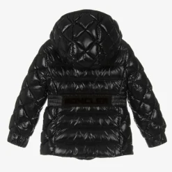 Moncler Enfant Girls Black Belted Down Jacket Sale