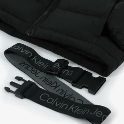 Calvin Klein Girls Black Belted Puffer Jacket Hot