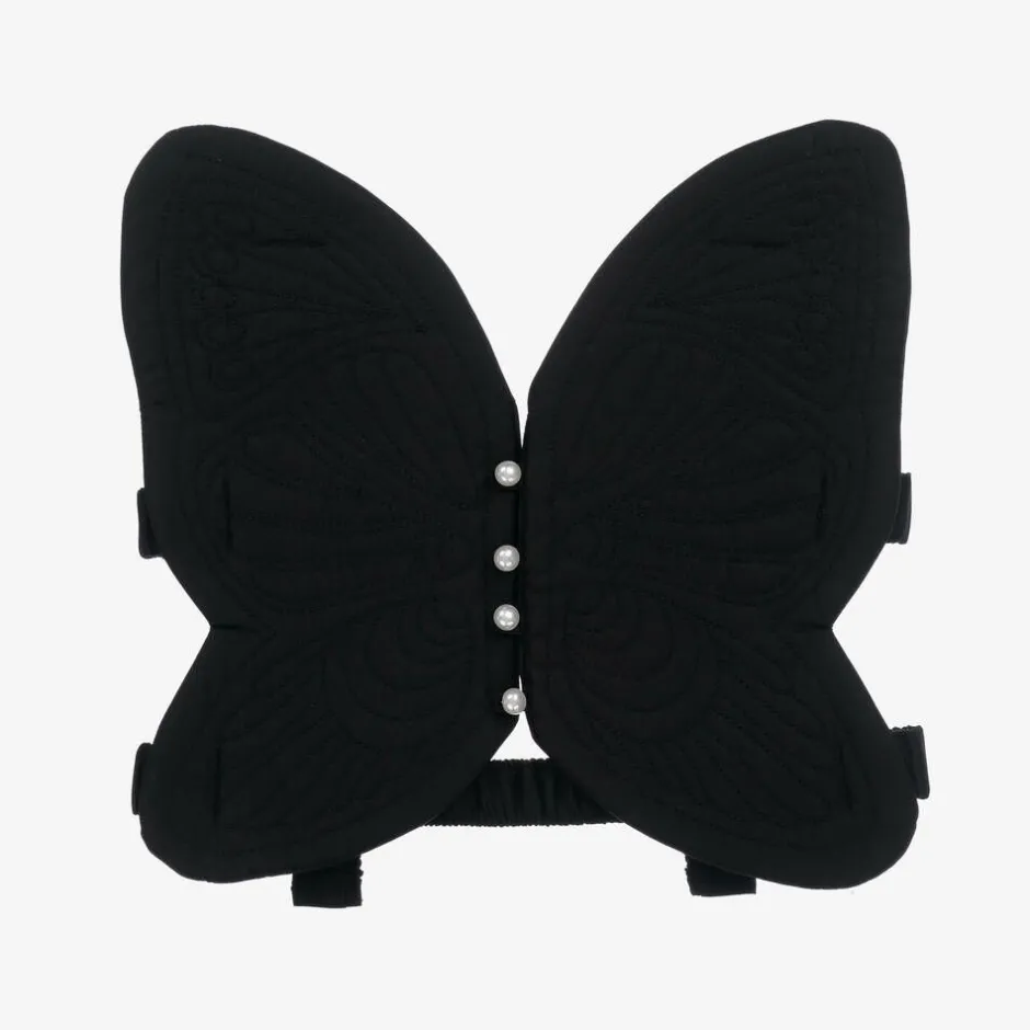 RaspberryPlum Girls Black Butterfly Dress-Up Top Clearance