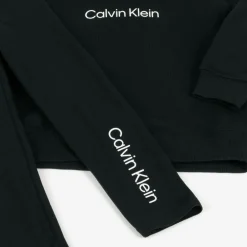 Calvin Klein Girls Black Cotton Hoodie & Leggings Set Hot