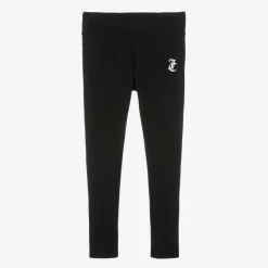 Juicy Couture Girls Black Cotton Leggings Online