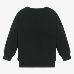AIGNER Girls Black Cotton Sweatshirt Outlet