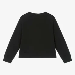 Stella McCartney Kids Girls Black Cotton Sweatshirt Outlet