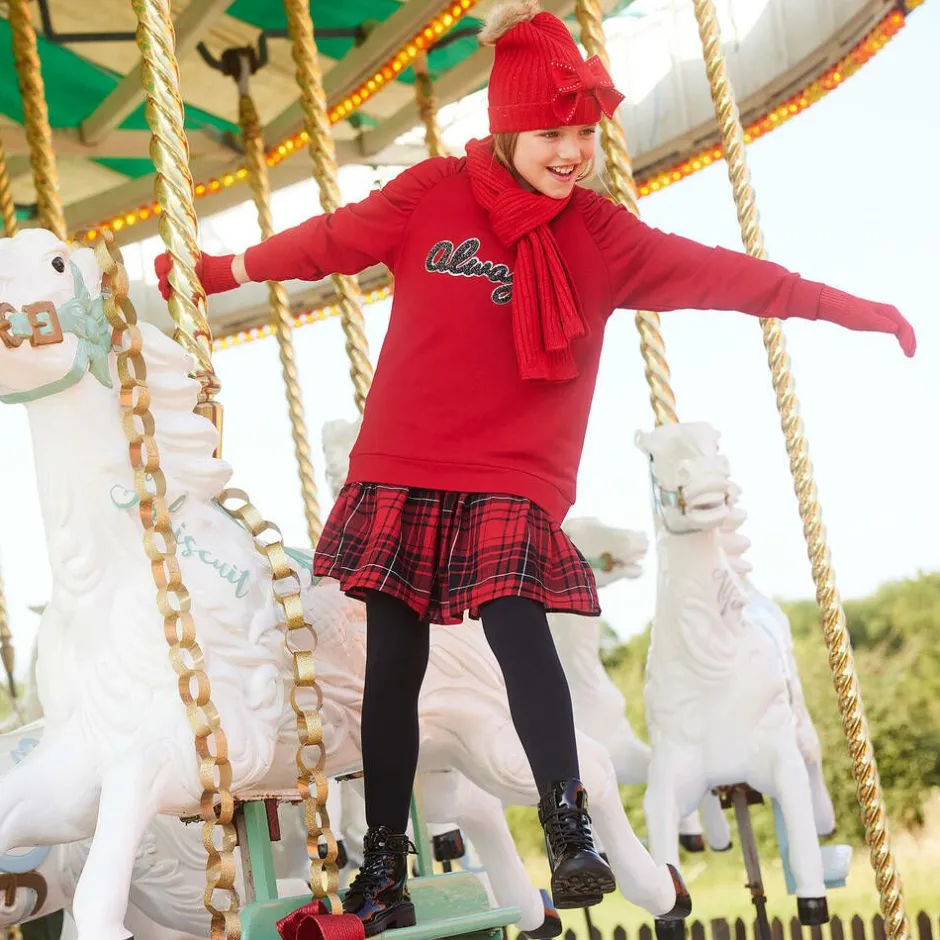 Falke Girls Black Cotton Tights Clearance