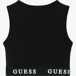 Guess Girls Black Cropped Top Sale