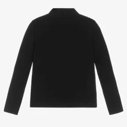 Dolce amp; Gabbana Girls Black DG Cotton Turtleneck Top New