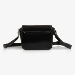Calvin Klein Girls Black Faux Leather Handbag (20cm) Discount
