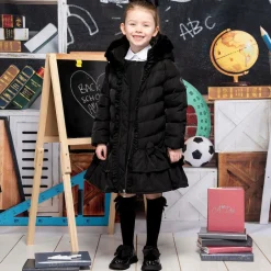 A Dee Girls Black Faux Leather Patent Shoes Online