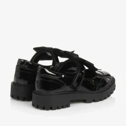 Angels Face Girls Faux Patent Leather Shoes Black Outlet