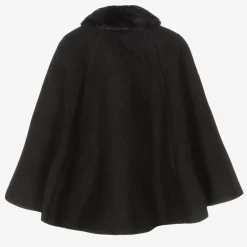 Romano Girls Black Felted Cape
