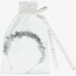 Sienna Likes To Party Girls Black Floral Hairband Clearance