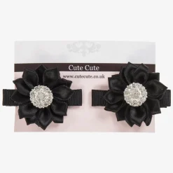 Cute Cute Girls Black Hair Clips (2 Pack) Best