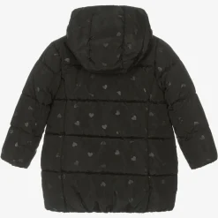 Mayoral Girls Black Heart Puffer Coat Best