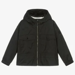 Moncler Enfant Girls Black Hooded Ailisia Jacket Clearance