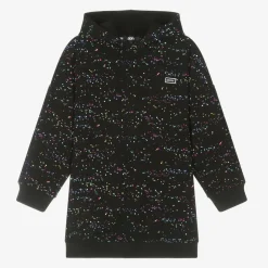 DKNY Girls Black Hooded Jersey Dress New