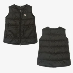 Moncler Enfant Girls Black Ioudith Coat & Down-Padded Gilet Online