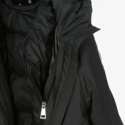 Moncler Enfant Girls Black Ioudith Coat & Down-Padded Gilet Online