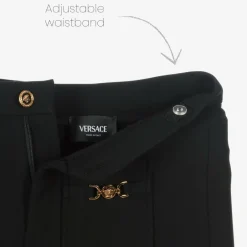 Versace Girls Black Jersey Shorts Clearance