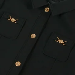 Versace Girls Black Medusa Jacket Clearance