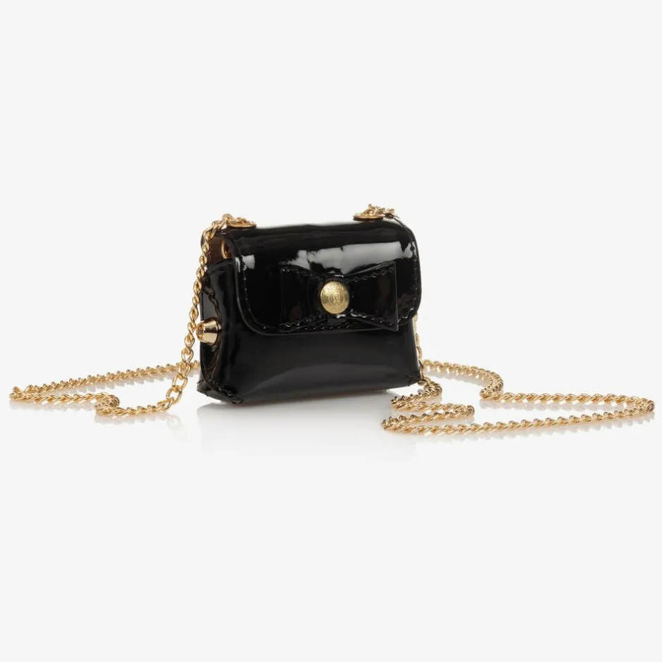 Zaccone Girls Black Mini Shoulder Bag (8cm) Sale