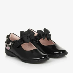 Lelli Kelly Girls Black Patent Leather Bar Shoes