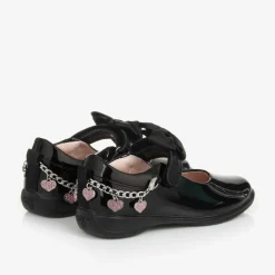 Lelli Kelly Girls Black Patent Leather Bar Shoes