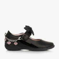 Lelli Kelly Girls Black Patent Leather Bar Shoes