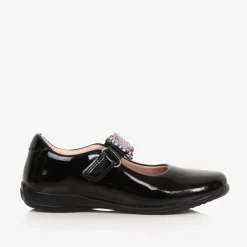 Lelli Kelly Girls Black Patent Leather Bar Shoes Clearance