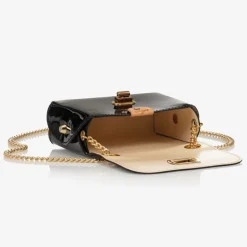 Zaccone Girls Black Patent Leather Bag (12cm) Online