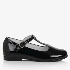 Beatrice amp; George Girls Black Patent Leather T-Bar Shoes Discount