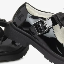 Lelli Kelly Girls Black Patent Leather Bar Shoes