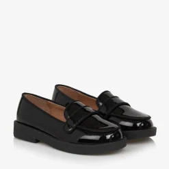 Age of Innocence Girls Black Patent Leather Loafers Online