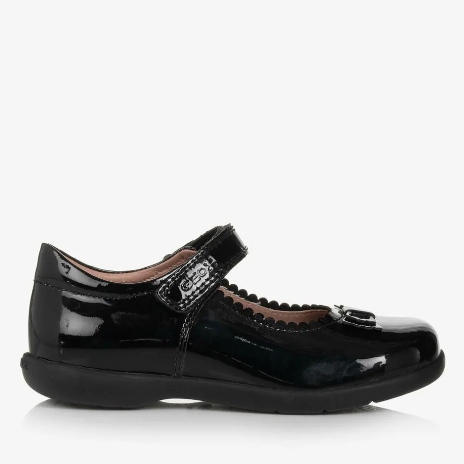 Geox Girls Black Patent Leather Pumps Online
