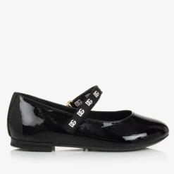 Dolce amp; Gabbana Girls Black Patent Leather Pumps Sale