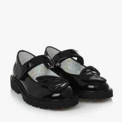 Sophia Webster Mini Girls Black Patent Leather Butterfly Shoes Online
