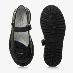 Sophia Webster Mini Girls Black Patent Leather Butterfly Shoes Online