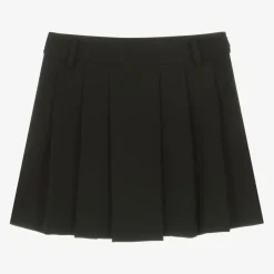 iDO Junior Girls Black Pleated Crêpe Skirt Hot