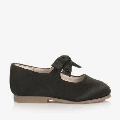 Mayoral Girls Black Satin Bow Shoes Hot