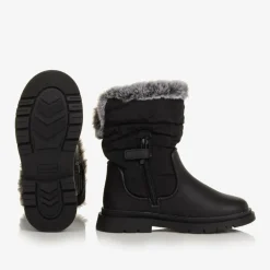 Mayoral Girls Black Snow Boots Clearance